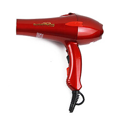 Universal Pour coiffeurs et salons de coiffure 3 mètres de long câble électrique réel 2200W professionnel souffleur séchoir salon sèche-cheveux(Rouge)