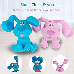 Universal (Bleu + rose) Clues de blues et toi en peluche chien bleu ou chien rose magenta