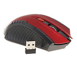 Acheter Souris sans fil 2.4ghz usb pour souris optiques d'ordinateur portable défiler rouge