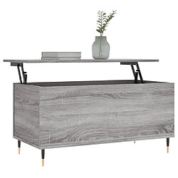 Avis Maison Chic Tabls basse,Table Console pour salon Sonoma gris 90x44,5x45 cm Bois d'ingénierie -MN44229