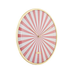 Karlsson Horloge en métal Candy Swirl Dome rose. Horloge en métal Candy Swirl Dome rose