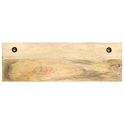 Acheter Decoshop26 Porte-manteau mural 60x15x20 cm Bois de manguier brut solide DEC024232