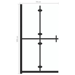 vidaXL Paroi de douche pliable Verre ESG transparent 70x190 cm pas cher