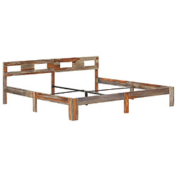 Maison Chic Lit adulte - Lit simple Cadre de lit,Structure du lit Contemporain Bois massif 200x200 cm -MN87937