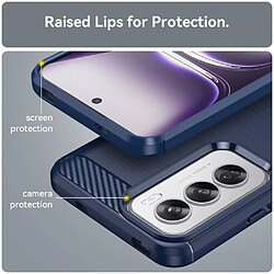 Avis Htdmobiles Coque pour Oppo Reno 12 Pro 5G - housse etui silicone gel carbone + film ecran - BLEU FONCE