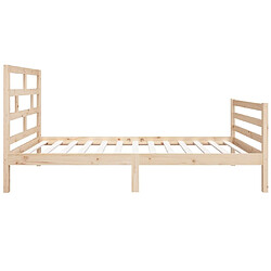 Acheter vidaXL Cadre de lit sans matelas 90x190 cm bois massif