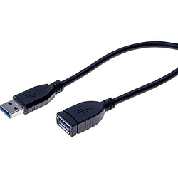 Abi Diffusion Rallonge éco USB 3.0 type A / A noire - 0,5 m