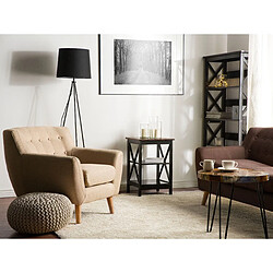 Beliani Table d'appoint noire FOSTER