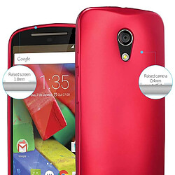 Cadorabo Coque Motorola MOTO G2 Etui en Rouge pas cher