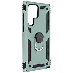 Avizar Coque Samsung Galaxy S22 Ultra Antichoc Hybride Bague Support Vidéo - vert