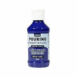 Pebeo Peinture pouring acrylique brillante - Bleu cyan - 118 ml