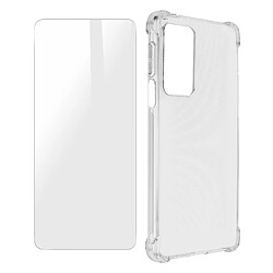 Avizar Pack Protection Motorola Edge 20 Pro Coque Souple et Verre Trempé Transparent