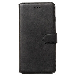 Etui en PU flip de couleur unie noir pour votre Oppo A9 (2020)/A5 (2020)