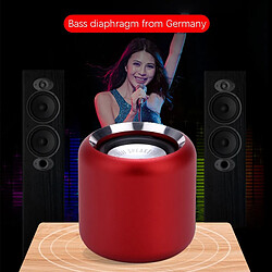 Acheter Universal Mini-Bluetooth rouge Bluetooth Portable Subwoofer Player Boîte Musique Tws Haut-parleur |