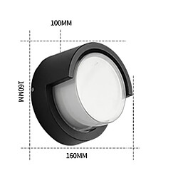 Universal Lampe murale acrylique étanche extérieure 6W Cour lit mur couloir lumière (blanc chaud) pas cher