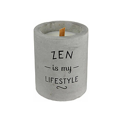 The Home Deco Factory Bougie senteur linge frais pot en ciment Zen is my lifestyle.