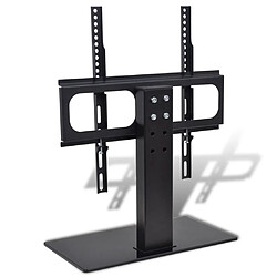 vidaXL Support TV avec base Fer Noir 23"-55"