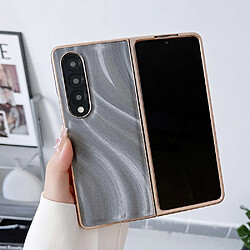 Coque en TPU + PU nano électroplaqué, anti-rayures, anti-chocs pour votre Samsung Galaxy Z Fold4 5G - gris