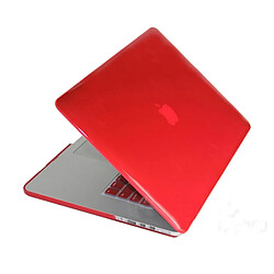 Wewoo Housse Étui rouge pour Macbook Pro Retina 15,4 pouces de protection en cristal dur