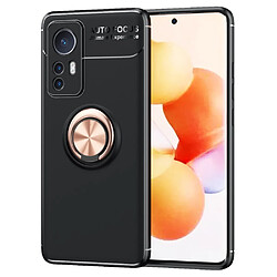 Coque en TPU antichoc avec béquille noir/rose or pour votre Xiaomi 12