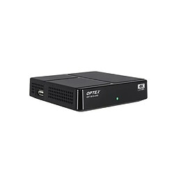 Optex Décodeur TNT 4k BOX - DVB-T2 HEVC Réception de qualité, enregistrement programme, chaînes gratuites HAUTE QUALITE pas cher