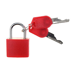 Mini Cadenas En Acier Valise Cadenas De Voyage Quotidien Avec 2 Clés Rouge