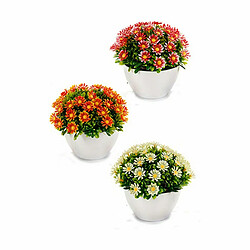 Ibergarden Plante décorative Marguerite Plastique 14 x 13 x 14 cm (12 Unités)