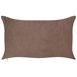 Acheter Beliani Lot de 2 coussins CRODYLINE Velours 35 x 60 cm À rayure Marron