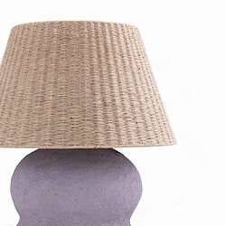 Acheter Rendez Vous Deco Lampe Ida en jute et papier mauve