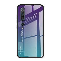 Coque en TPU dégradé de couleur violet/bleu pour votre Xiaomi Mi 10/Mi 10 Pro