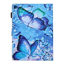 Etui en PU Impression de motifs avec support et porte-carte papillon pour votre Apple iPad 9.7 pouces (2018/2017)/Air 2/Air (2013)