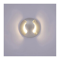 Luminaire Center Applique de jardin en aluminium Basilio argent