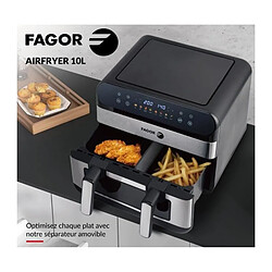 Friteuse sans huile - FAGOR - Airfryer FGF10 - 10L - 2400 W - Ecran tactile - 8 modes pré enregistré – Grande cuve de cuisso