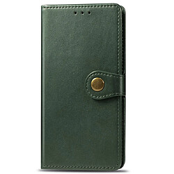 Wewoo Housse Coque Etui en cuir de couleur unie pour téléphone mobile avec boucle de protection et cadre photo et fente carte et fonction support Sony Xperia XZ4 Compact / Xperia XZ4 Mini Vert