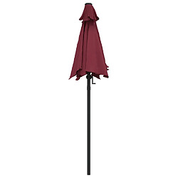 Avis vidaXL Parasol Bordeaux 200x224 cm Aluminium