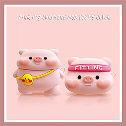 GUPBOO Airpods Coque Housse Étui Protecteur Compatible pour AirPods 3-dessin animé mignon cochon couple