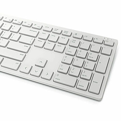 Clavier et souris sans fil Dell KM5221W-WH Blanc Qwerty US pas cher