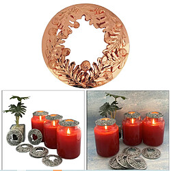 Acheter Jar Candle Topper Tea Light Burn Couvre-bougie Uniformément Parfumés Rose Gold