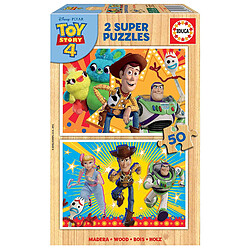 Educa Borrás-2X50 Bois Toy Story 4 Puzzle, 18084, Varié