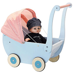 Avis Petitcollin Landau en bois bleu pour poup