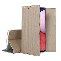 Acheter Htdmobiles Housse etui portefeuille avec coque interieure en silicone pour Samsung Galaxy M15 5G + film ecran - OR MAGNET