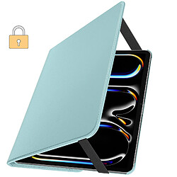 Acheter Avizar Étui Clapet pour iPad Pro 13 2024 Folio Rotatif 360 Support Stand Turquoise