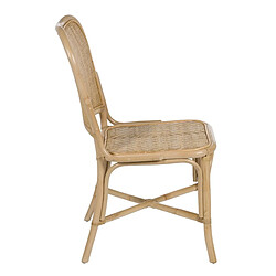 Avis BigBuy Home Chaise de Salle à Manger Naturel Rotin 51 X 62 X 89 CM