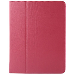 Wewoo Smart Cover Magenta pour iPad 2 / 3 / 4 Cuir pliant de qualité Litchi de haute avec fonction veille / réveil et support