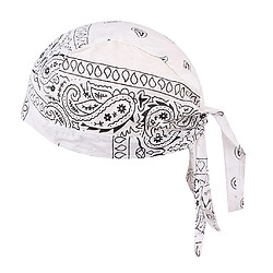 Durag Skull Cap Chute De Cheveux Foulard Musulman Bandana Turban Blanc pas cher