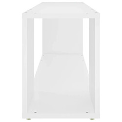 Avis vidaXL Meuble TV Blanc 100x24x32 cm Bois d'ingénierie