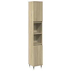 vidaXL Armoire salle de bain chêne sonoma 30x30x190 cm