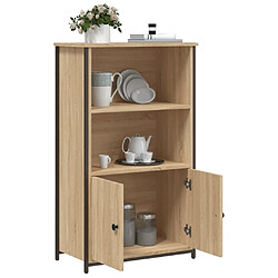 Avis vidaXL Buffet haut chêne sonoma 62x32x103,5 cm bois d'ingénierie