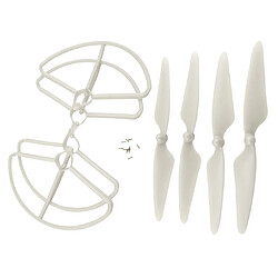 Avis CW CCW Propellers u0026 Protection Frame Cover Set Pour Hubsan H501S Blanc