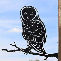 Primus Silhouette sur pique en acier noir Hibou.